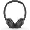 Philips audio tauh202bk casque bleutooth on ears (sans fil, 15 heures de batterie, oreillettes souples, microphone, pliable) noi