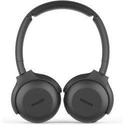 Philips audio tauh202bk casque bleutooth on ears (sans fil, 15 heures de batterie, oreillettes souples, microphone, pliable) noi