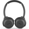 Philips audio tauh202bk casque bleutooth on ears (sans fil, 15 heures de batterie, oreillettes souples, microphone, pliable) noi