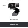 Webcam 1080p Logitech Pro - Coloris noir C922 Noir