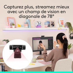Webcam 1080p Logitech Pro - Coloris noir C922 Noir