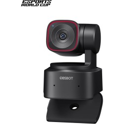 OBSBOT Tiny 2 Lite Webcam 4K pour PC, Caméra De Streaming PTZ avec Suivi IA, Capteur 1/2", Contrôle par Gestes, 60 FPS, HDR, Mic