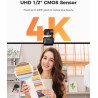 OBSBOT Tiny 2 Lite Webcam 4K pour PC, Caméra De Streaming PTZ avec Suivi IA, Capteur 1/2", Contrôle par Gestes, 60 FPS, HDR, Mic
