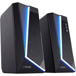Trust Gaming GXT 609 Zoxa Système d'Enceintes, Haut-parleurs Gamer, 6 Modes d'Éclairage RGB, 12 W, Alimentation USB, Système Aud