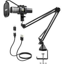 TONOR Microphone PC Gaming Condensateur USB Microphone Podcast Mic Caractère Rénal Micro avec Bras Filtre Popfilter Araignée, po