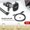 TONOR Microphone PC Gaming Condensateur USB Microphone Podcast Mic Caractère Rénal Micro avec Bras Filtre Popfilter Araignée, po