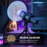 TONOR Micro PC Gaming USB Microphone Condensateur Professionnel pour Streaming Podcast Studio Enregistrement Singing Youtube Gam
