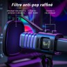 TONOR Micro PC Gaming USB Microphone Condensateur Professionnel pour Streaming Podcast Studio Enregistrement Singing Youtube Gam