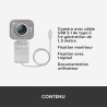 Logitech StreamCam : webcam pour streaming YouTube et Twitch, full HD 1080p 60Fps, connexion USB-C, détection des visages par IA