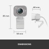 Logitech StreamCam : webcam pour streaming YouTube et Twitch, full HD 1080p 60Fps, connexion USB-C, détection des visages par IA