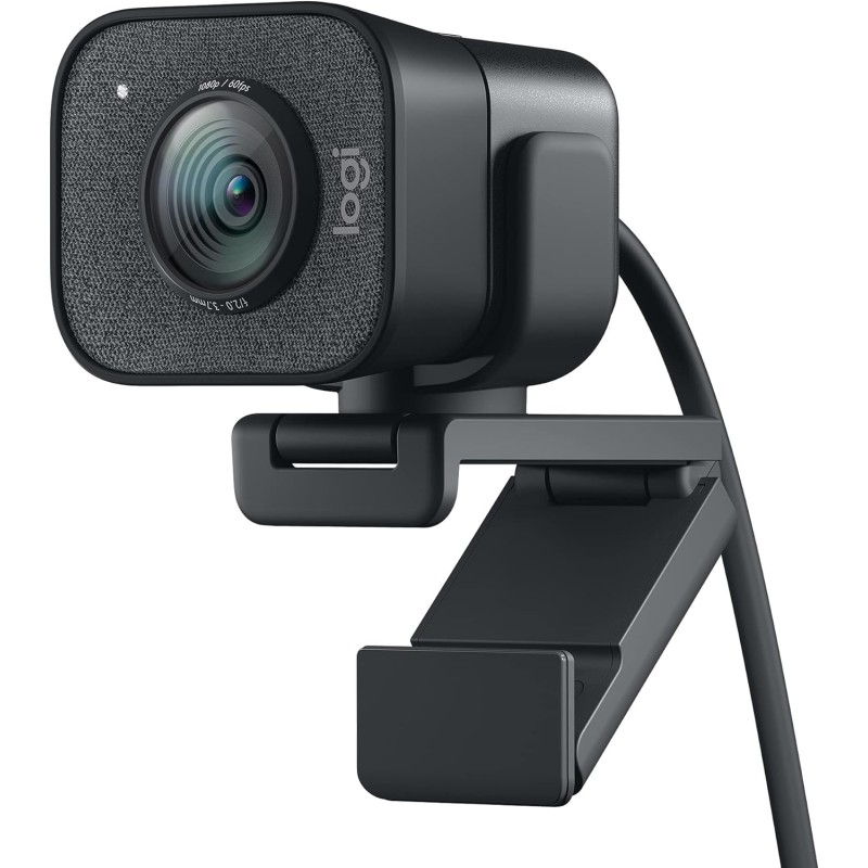 Logitech StreamCam, webcam pour streaming YouTube et Twitch, full HD 1080p 60Fps, connexion USB-C, détection des visages par IA,