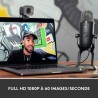 Logitech StreamCam, webcam pour streaming YouTube et Twitch, full HD 1080p 60Fps, connexion USB-C, détection des visages par IA,