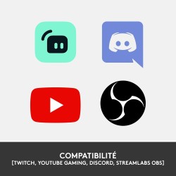 Logitech StreamCam, webcam pour streaming YouTube et Twitch, full HD 1080p 60Fps, connexion USB-C, détection des visages par IA,