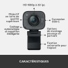 Logitech StreamCam, webcam pour streaming YouTube et Twitch, full HD 1080p 60Fps, connexion USB-C, détection des visages par IA,