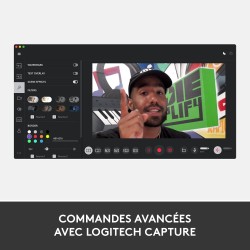 Logitech StreamCam, webcam pour streaming YouTube et Twitch, full HD 1080p 60Fps, connexion USB-C, détection des visages par IA,