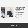Logitech StreamCam, webcam pour streaming YouTube et Twitch, full HD 1080p 60Fps, connexion USB-C, détection des visages par IA,