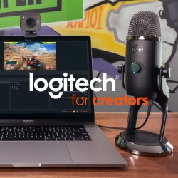 Logitech StreamCam, webcam pour streaming YouTube et Twitch, full HD 1080p 60Fps, connexion USB-C, détection des visages par IA,