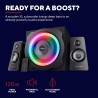 Trust Gaming GXT 629 Tytan RGB Enceinte PC Gamer 2.1 avec Caisson de Basses, 120 W, LED RGB, Télécommande sans Fil, Haut Parleur
