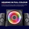 Trust Gaming GXT 629 Tytan RGB Enceinte PC Gamer 2.1 avec Caisson de Basses, 120 W, LED RGB, Télécommande sans Fil, Haut Parleur
