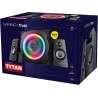 Trust Gaming GXT 629 Tytan RGB Enceinte PC Gamer 2.1 avec Caisson de Basses, 120 W, LED RGB, Télécommande sans Fil, Haut Parleur
