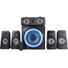 Trust Gaming GXT 658 Tytan Enceinte PC Gamer 5.1, avec Caisson de Basses pour Ordinateur (180 Watt), LED Lumineuse, Télécommande