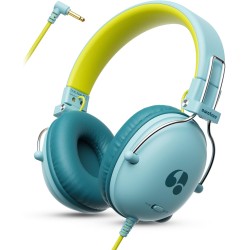 Casque Audio Enfant, Casque Filaire Enfant, Limite de Volume 74/85dB, Son Stéréo, Son Haute Définition, Fiche Jack 3,5 mm pour I