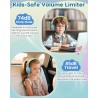 Casque Audio Enfant, Casque Filaire Enfant, Limite de Volume 74/85dB, Son Stéréo, Son Haute Définition, Fiche Jack 3,5 mm pour I
