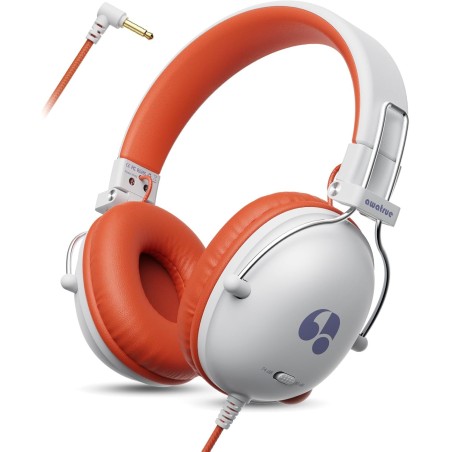 Casque audio enfant, casque filaire enfant, limite de volume 74/85db, son stéréo, son haute définition, fiche jack 3,5 mm pour i