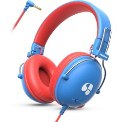 Casque Audio Enfant, Casque Filaire Enfant, Limite de Volume 74/85dB, Son Stéréo, Son Haute Définition, Fiche Jack 3,5 mm pour I