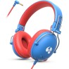 Casque Audio Enfant, Casque Filaire Enfant, Limite de Volume 74/85dB, Son Stéréo, Son Haute Définition, Fiche Jack 3,5 mm pour I