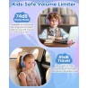Casque Audio Enfant, Casque Filaire Enfant, Limite de Volume 74/85dB, Son Stéréo, Son Haute Définition, Fiche Jack 3,5 mm pour I