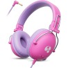 Casque Audio Enfant, 74/85dB Limite de Volume, Son Stéréo, Son HD, Casque Pliable Over Ear pour Enfants pour école/Tablette/PC (