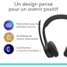 Logitech zone 300 casque bleutooth sans fil avec microphone anti-parasite, compatible avec windows, mac, chrome, linux, ios, ipa