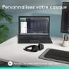 Logitech zone 300 casque bleutooth sans fil avec microphone anti-parasite, compatible avec windows, mac, chrome, linux, ios, ipa