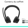 Logitech zone 300 casque bleutooth sans fil avec microphone anti-parasite, compatible avec windows, mac, chrome, linux, ios, ipa