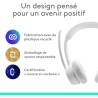 Logitech zone 300 casque bleutooth sans fil avec microphone anti-parasite, compatible avec windows, mac, chrome, linux, ios, ipa