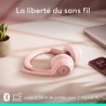 Logitech zone 300 casque bleutooth sans fil avec microphone anti-parasite, compatible avec windows, mac, chrome, linux, ios, ipa