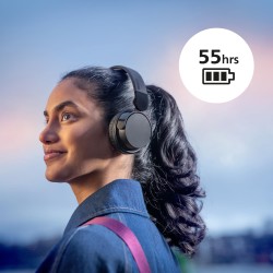 Philips tah4209pk casque sans fil supra-aural bleutooth léger, isolation phonique passive, 55 heures d’autonomie, son naturel, a