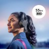 Philips tah4209pk casque sans fil supra-aural bleutooth léger, isolation phonique passive, 55 heures d’autonomie, son naturel, a