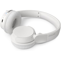 Philips tah4209wh casque sans fil supra-aural bleutooth léger, isolation phonique passive, 55 heures d’autonomie, son naturel, a