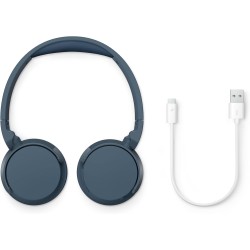 Philips tah4209bl casque sans fil supra-aural bleutooth léger, isolation phonique passive, 55 heures d’autonomie, son naturel, a