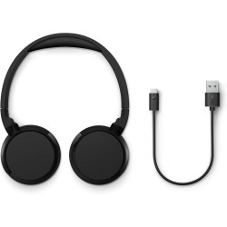 Philips tah4209bk casque sans fil supra-aural bleutooth léger, isolation phonique passive, 55 heures d’autonomie, son naturel, a