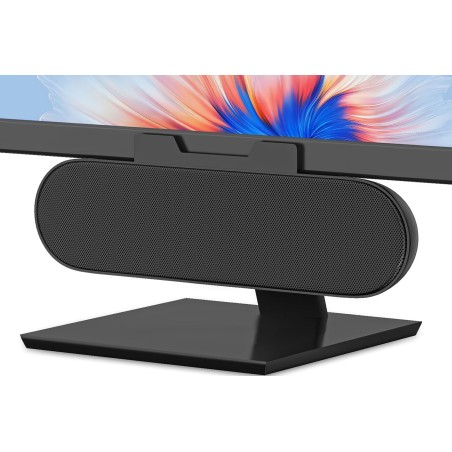 ZETIY Haut-Parleur USB, Enceinte PC pour Moniteur Portable, Mini Barre de Son avec Clipser pour Ordinateur Portable, Ordinateur 