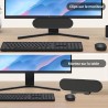 ZETIY Haut-Parleur USB, Enceinte PC pour Moniteur Portable, Mini Barre de Son avec Clipser pour Ordinateur Portable, Ordinateur 