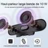 ZETIY Haut-Parleur USB, Enceinte PC pour Moniteur Portable, Mini Barre de Son avec Clipser pour Ordinateur Portable, Ordinateur 