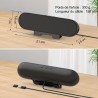 ZETIY Haut-Parleur USB, Enceinte PC pour Moniteur Portable, Mini Barre de Son avec Clipser pour Ordinateur Portable, Ordinateur 