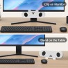 ZETIY Haut-Parleur USB, Enceinte PC pour Moniteur Portable, Mini Barre de Son avec Clipser pour Ordinateur Portable, Ordinateur 