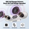 ZETIY Haut-Parleur USB, Enceinte PC pour Moniteur Portable, Mini Barre de Son avec Clipser pour Ordinateur Portable, Ordinateur 