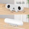 ZETIY Haut-Parleur USB, Enceinte PC pour Moniteur Portable, Mini Barre de Son avec Clipser pour Ordinateur Portable, Ordinateur 