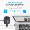 KLIM Talk - Microphone USB PC et Mac - Compatible avec Tout Ordinateur - Micro de Bureau Professionnel - Audio Haute Définition 